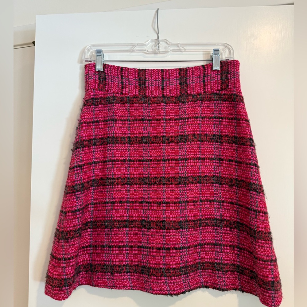 Kate Spade Pink plaid knit a-line Women's Skirt